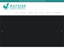 Tablet Screenshot of baysidehandtherapy.com.au